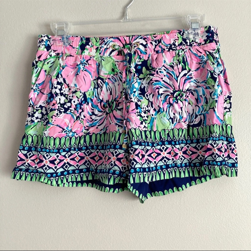 LILLY PULITZER KATIA SHORT IN “HIGH TIDE NAVY” PRINT, Sz M •LIKE NEW•